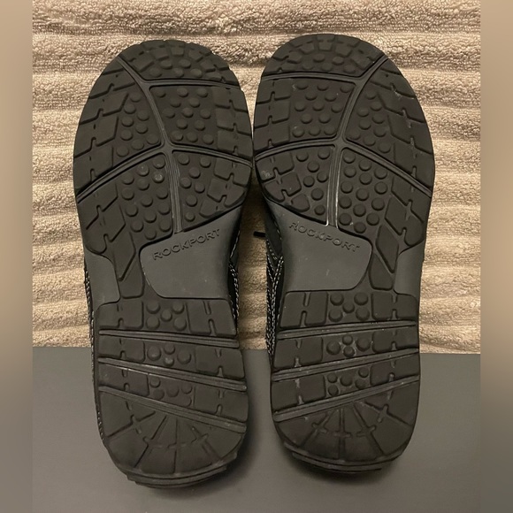 Rockport Men’s Black Leather Sneakers Size 7 - Picture 5 of 8